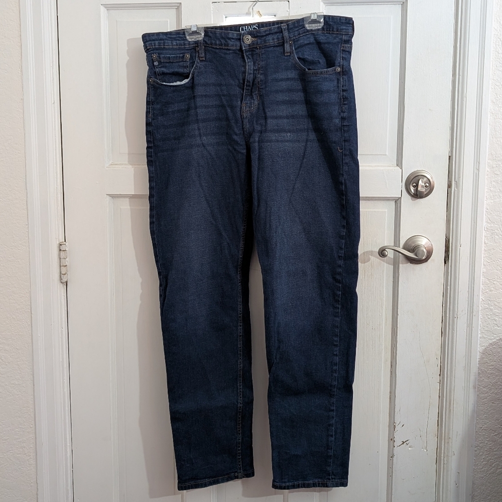 Chaps 38x34 Deep Blue Relaxed Jeans
